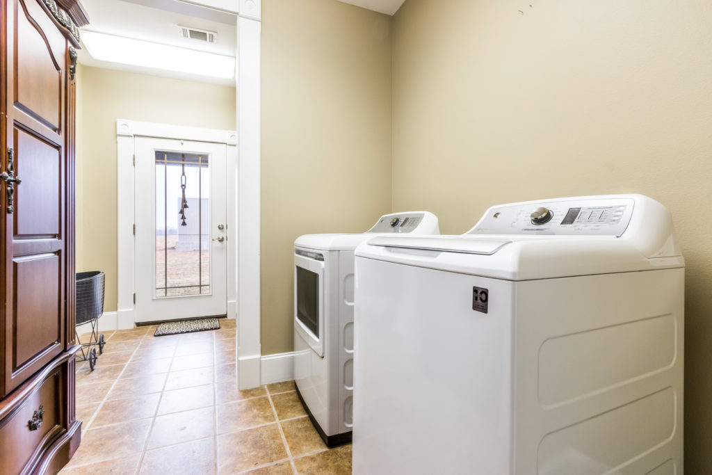 Clothes washer and dryer.
